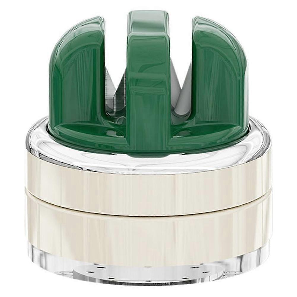 Knives Sharpener Multi-Angle Pocket Knifes Sharpener & Kitchen Sharpener with Suction Base for Knives, Scissors Green