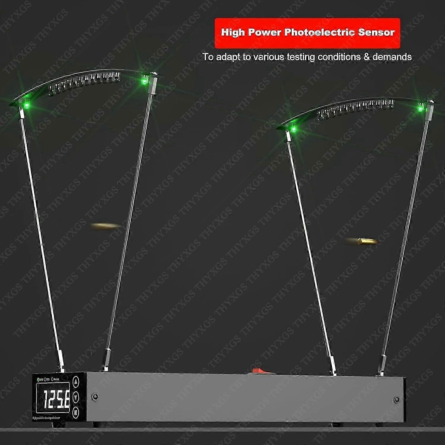 Ballistic Chronograph for Shooting, High Precision Arrow and Bullet Speed Measurement, 1-2000 MPS and 5-6500 FPS