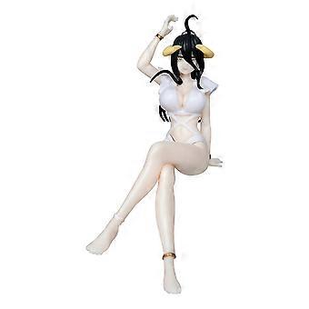Albedo in her pajamas and Albedo in her seated swimsuit from The Undead King - model figurines