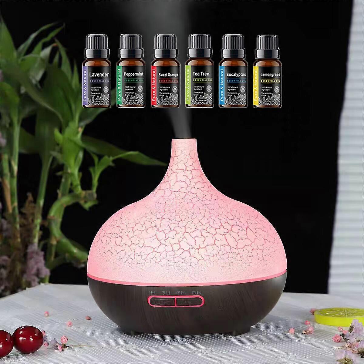 Ultrasonic Cool Mist Humidifier with Essential Oil Diffuser, Remote Control, Quiet Operation, Auto Shut-Off, Night Light, for Ho