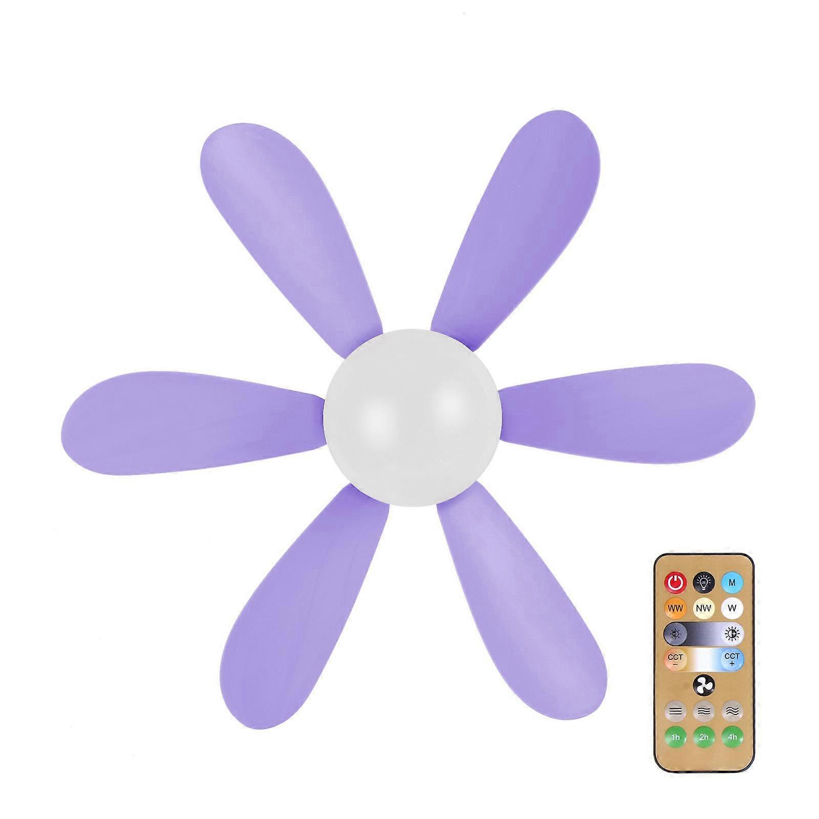 AC85V-265V 40W LED Fan Lamp Remote Control E27 Ceiling Fan with Timing Function for Home Offices Bedroom Kitchen