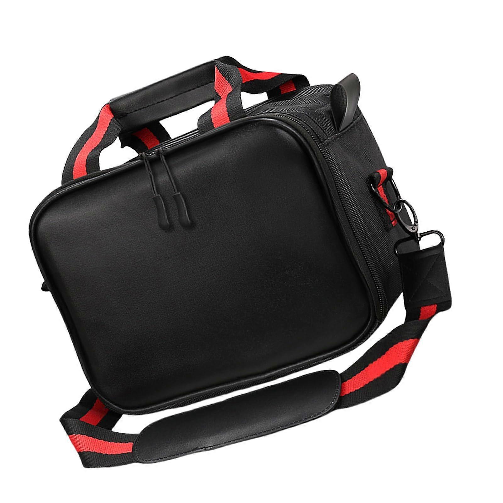 Fusion Splicer Tool Bag PU Leather Durable Fiber Optic Splicing Case with Ergonomic Handle Strap