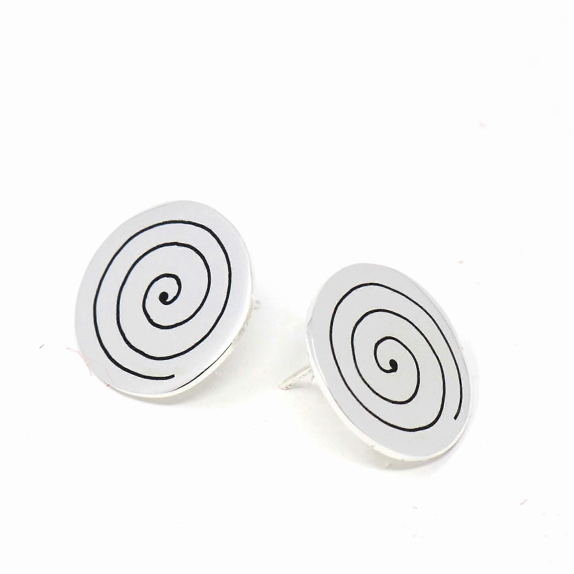 Stud Earrings Spirals
