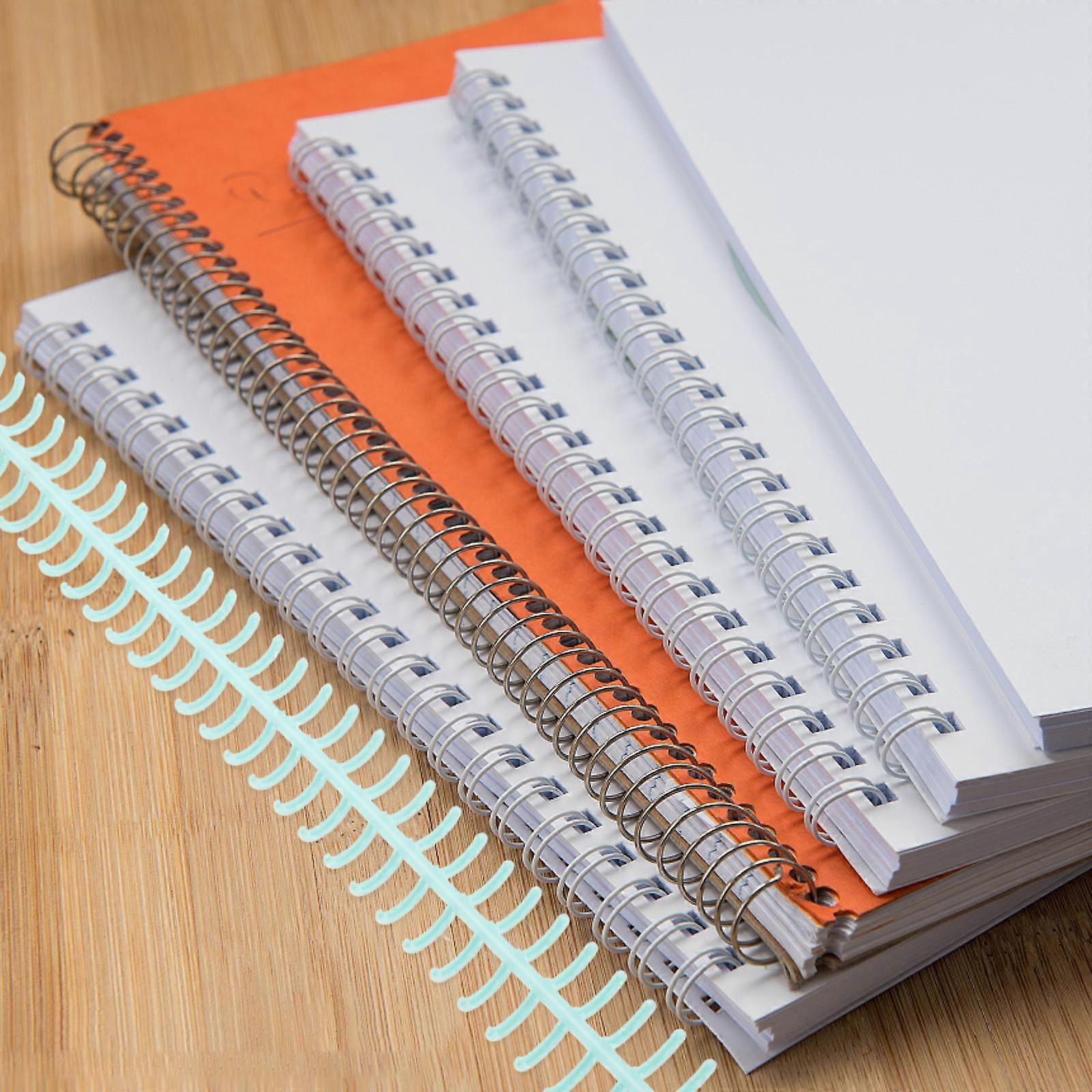 Assorted Color Binding Coils Notebook Rings for DIY Use 6Pcs Plastic Spirals