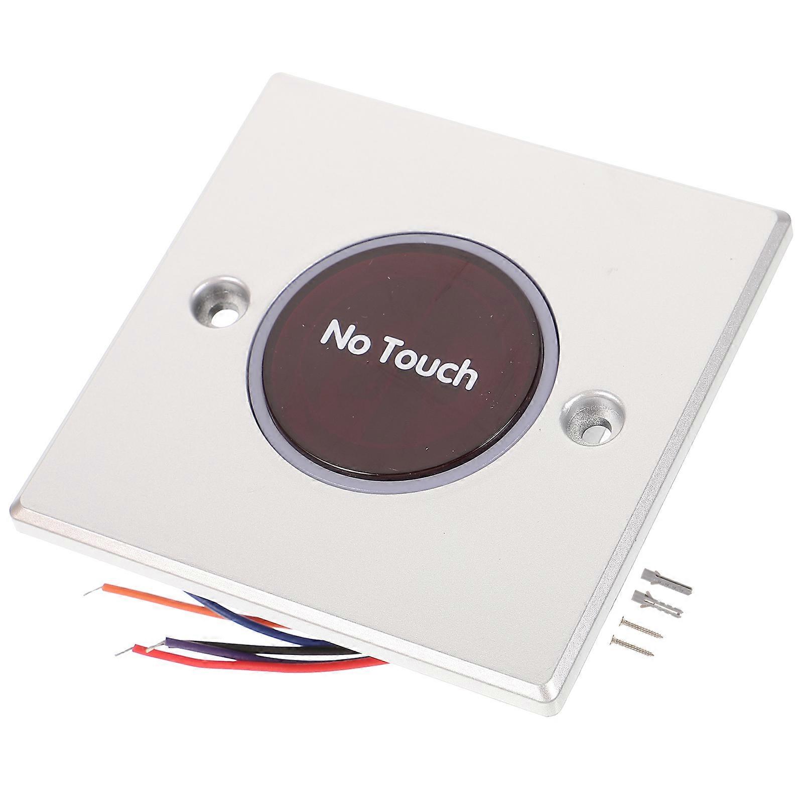 Access Control Exit Button Infrared Sensor Contactless Door Square Plastic for Schools Usage 1Pcs