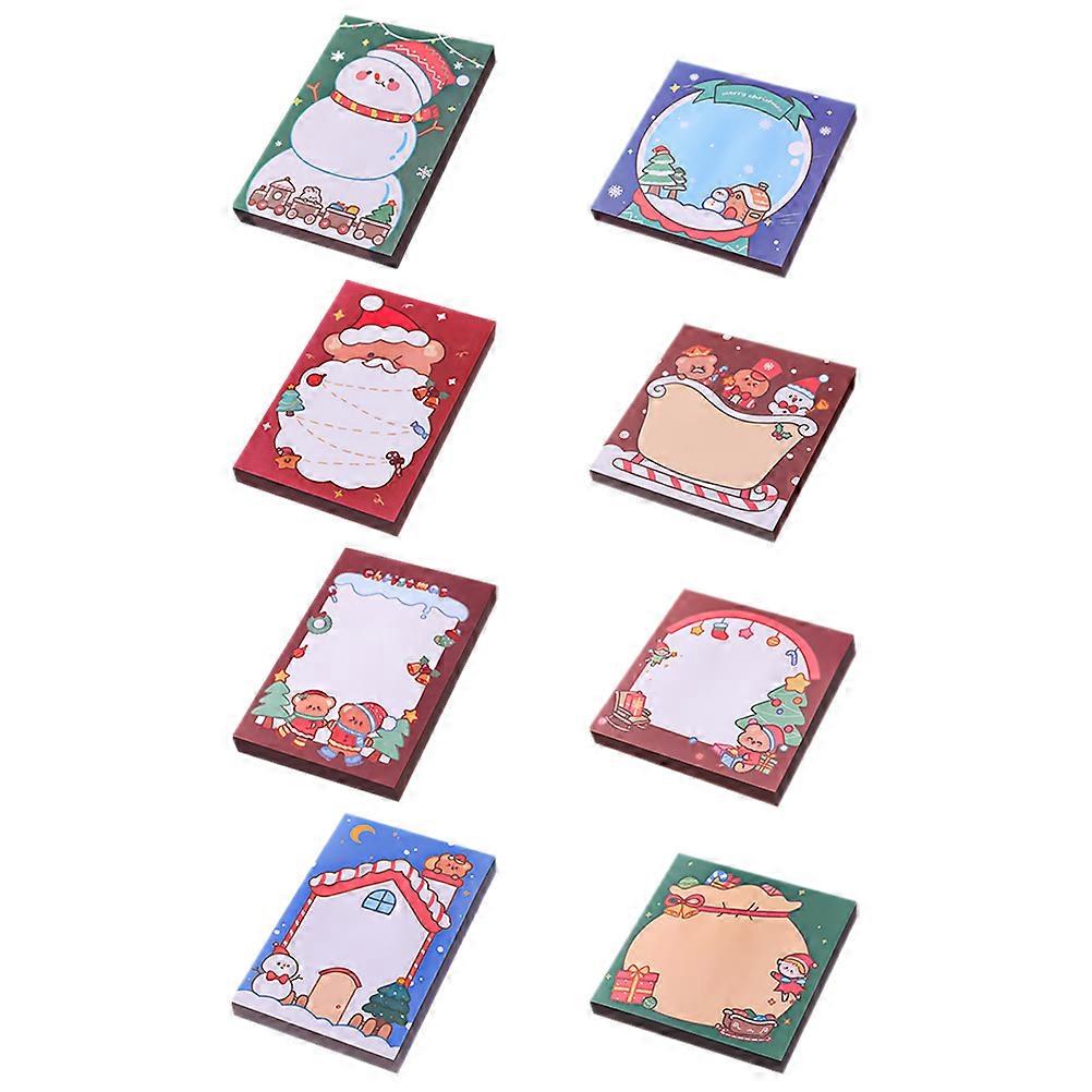 Cartoon Memo Pad for Daily Use with 8Pcs Multi-Function Note Stickers