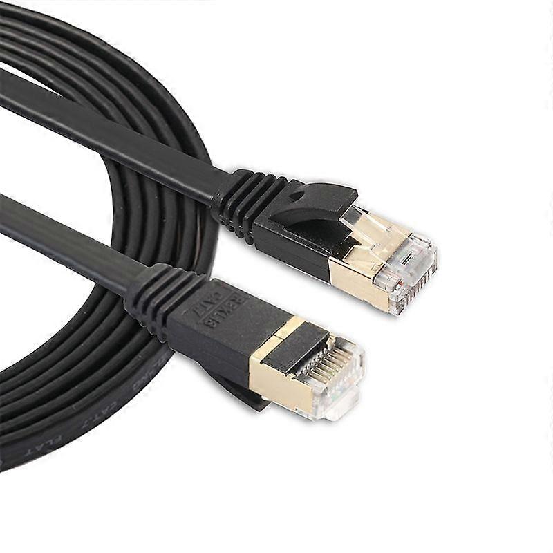 1.8m CAT7 10 Gigabit Ethernet Ultra Flat Patch Cable for Modem Router LAN Network