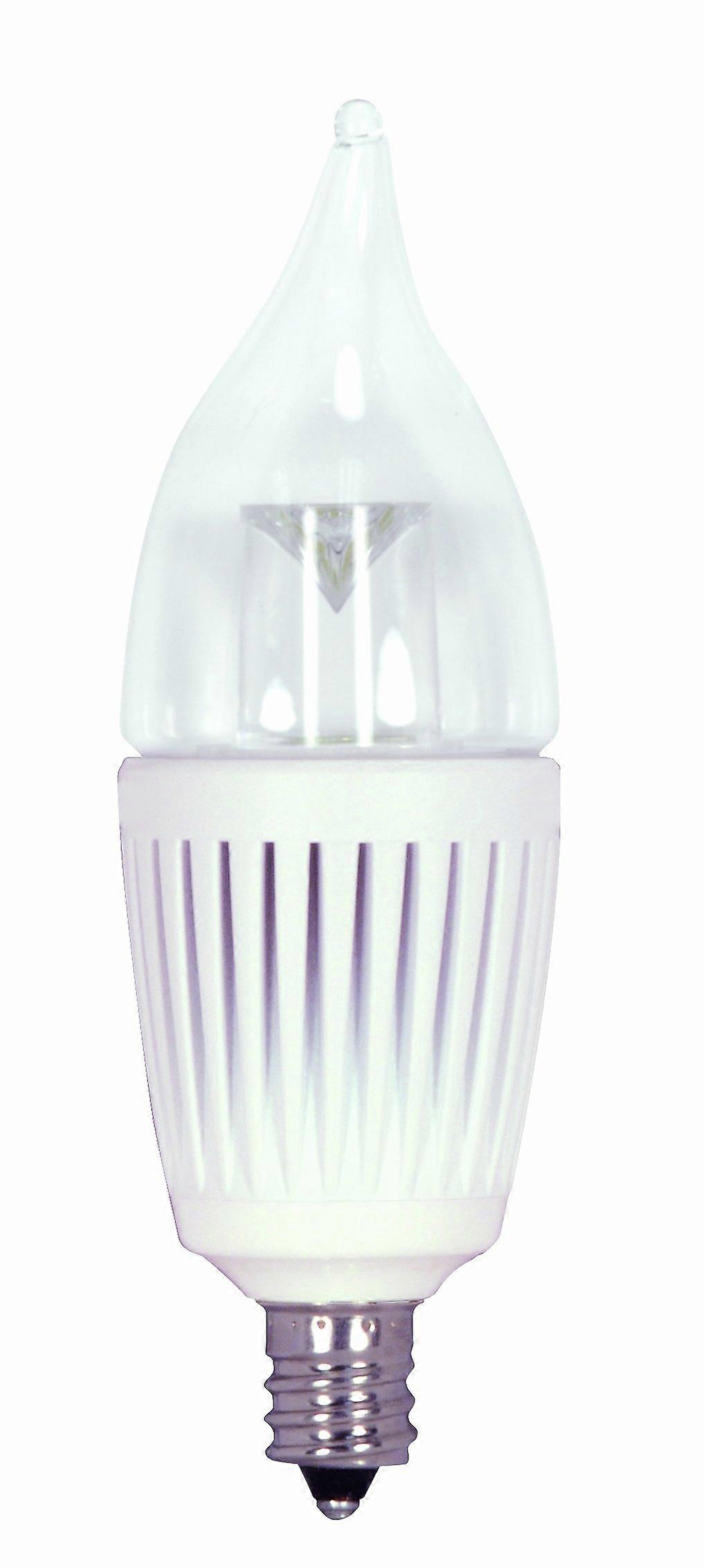LED E12 Candle Bulb 5000K Dimmable Bright Light for Chandeliers Energy Saving Long Lifespan