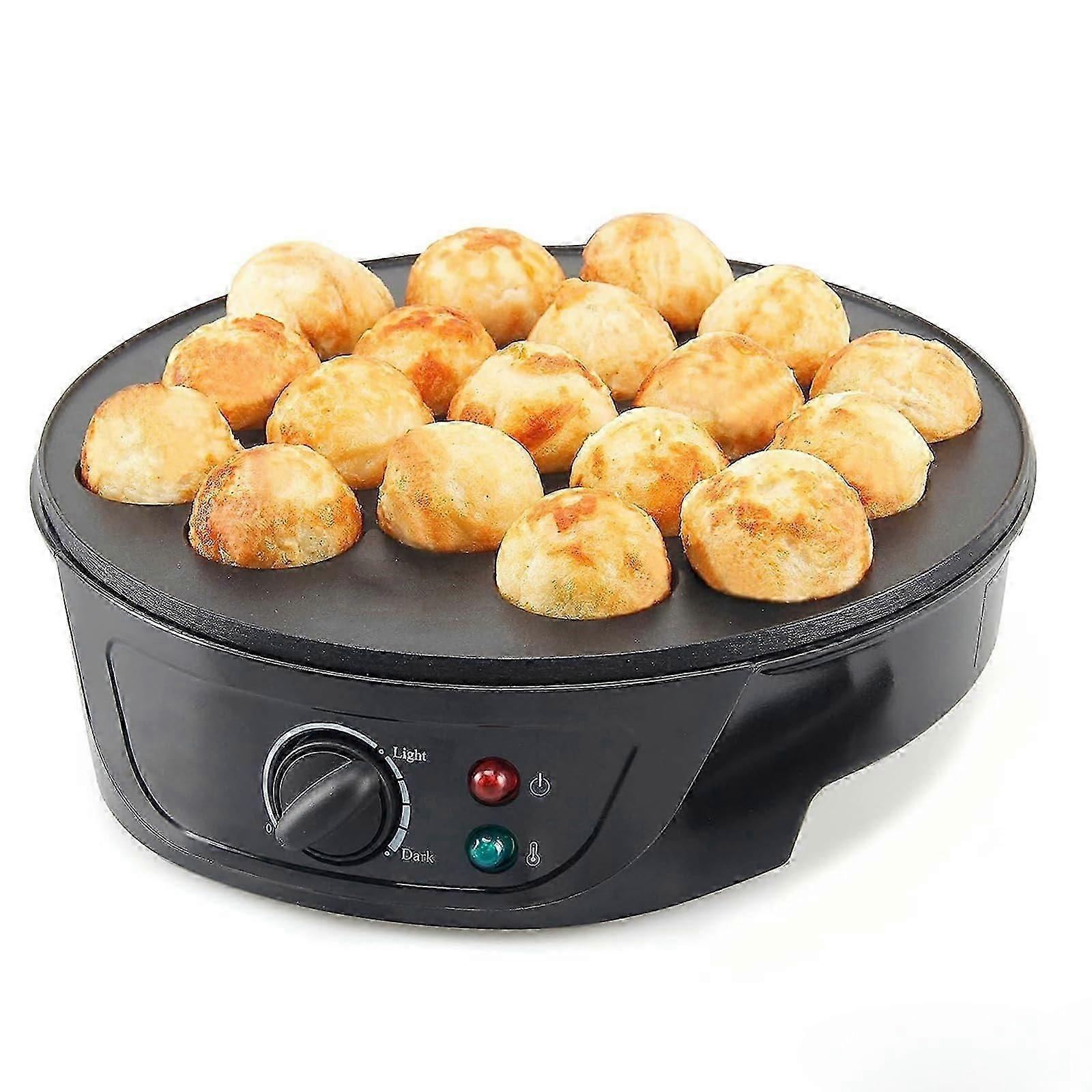 Takoyaki Maker, 18Hole Takoyaki Pan, NonStick Coating, Precise Temperature Control, Fast Heating