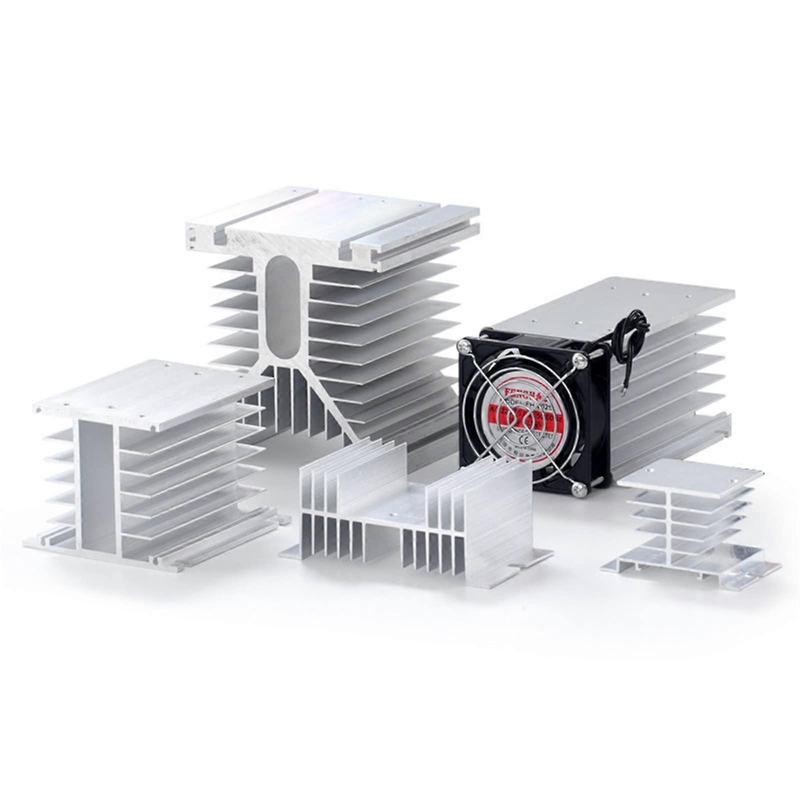5Pcs Solid State Relay Heat Sink Aluminum Cooling Radiator for 10A25A Single Phase SSR