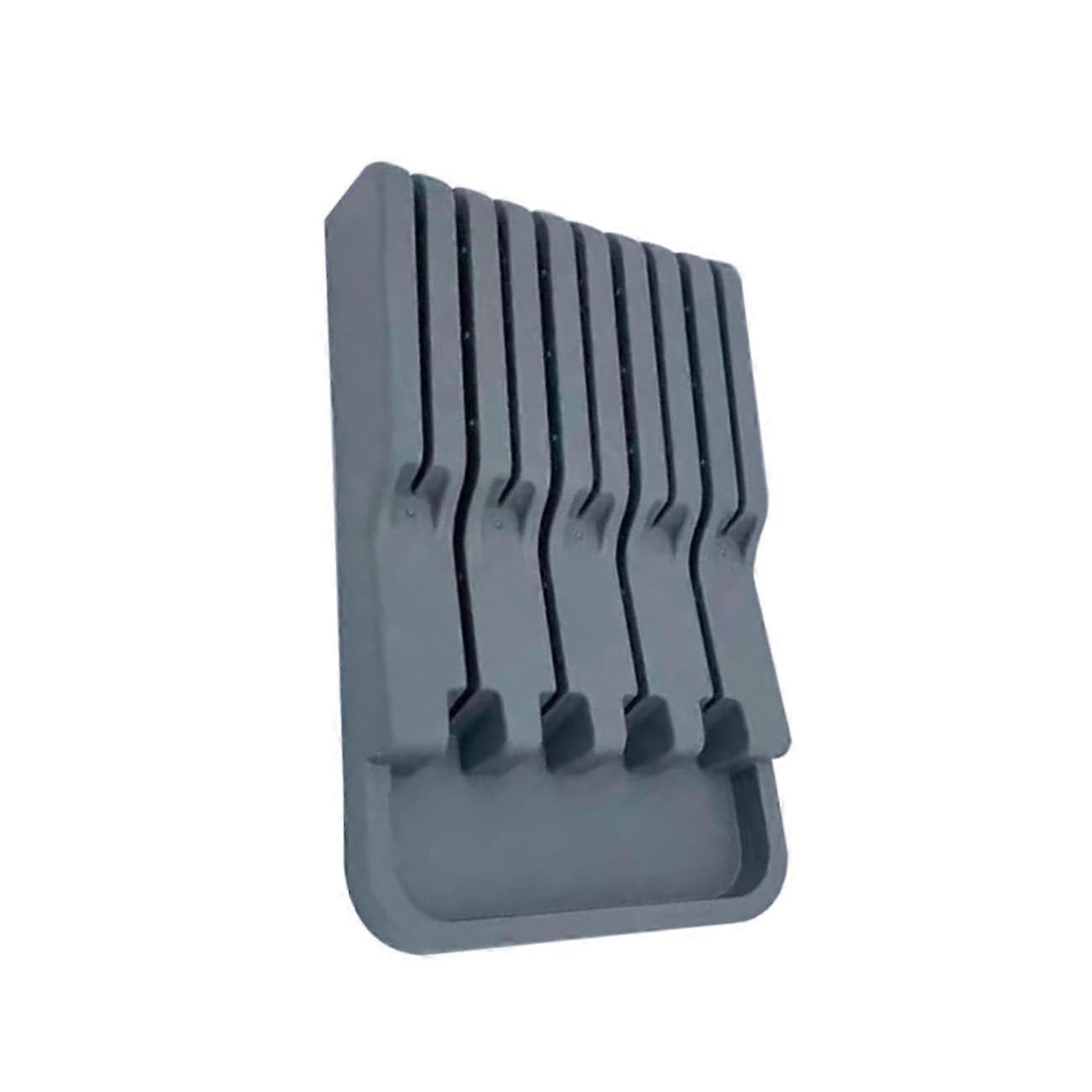 Kitchen Utensil Holder with Knife Storage Rack, Safe Rounded Corners and Fast Draining Design