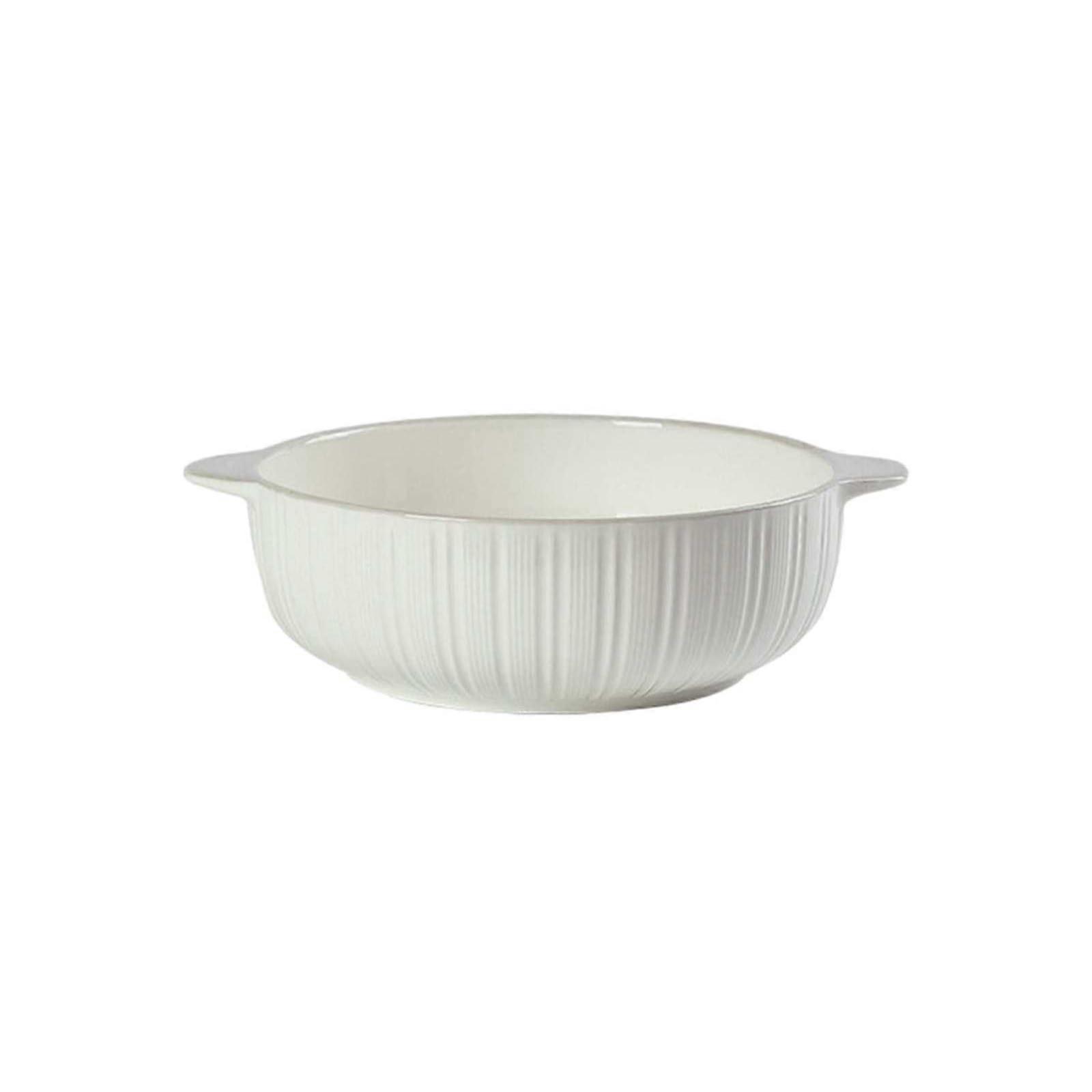 10 Inch Ceramic Soup Bowl Microwave Dishwasher Safe Large Dinnerware Bowl Scratch Resistant