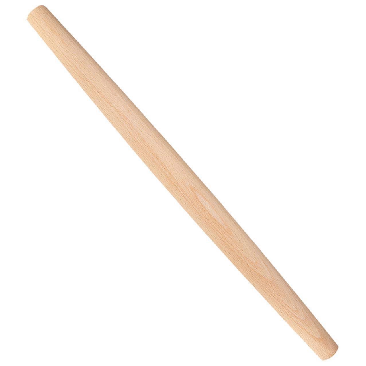 Wooden Rolling Pin for Baking Dough with Smooth NonStick Surface and Ergonomic Handle