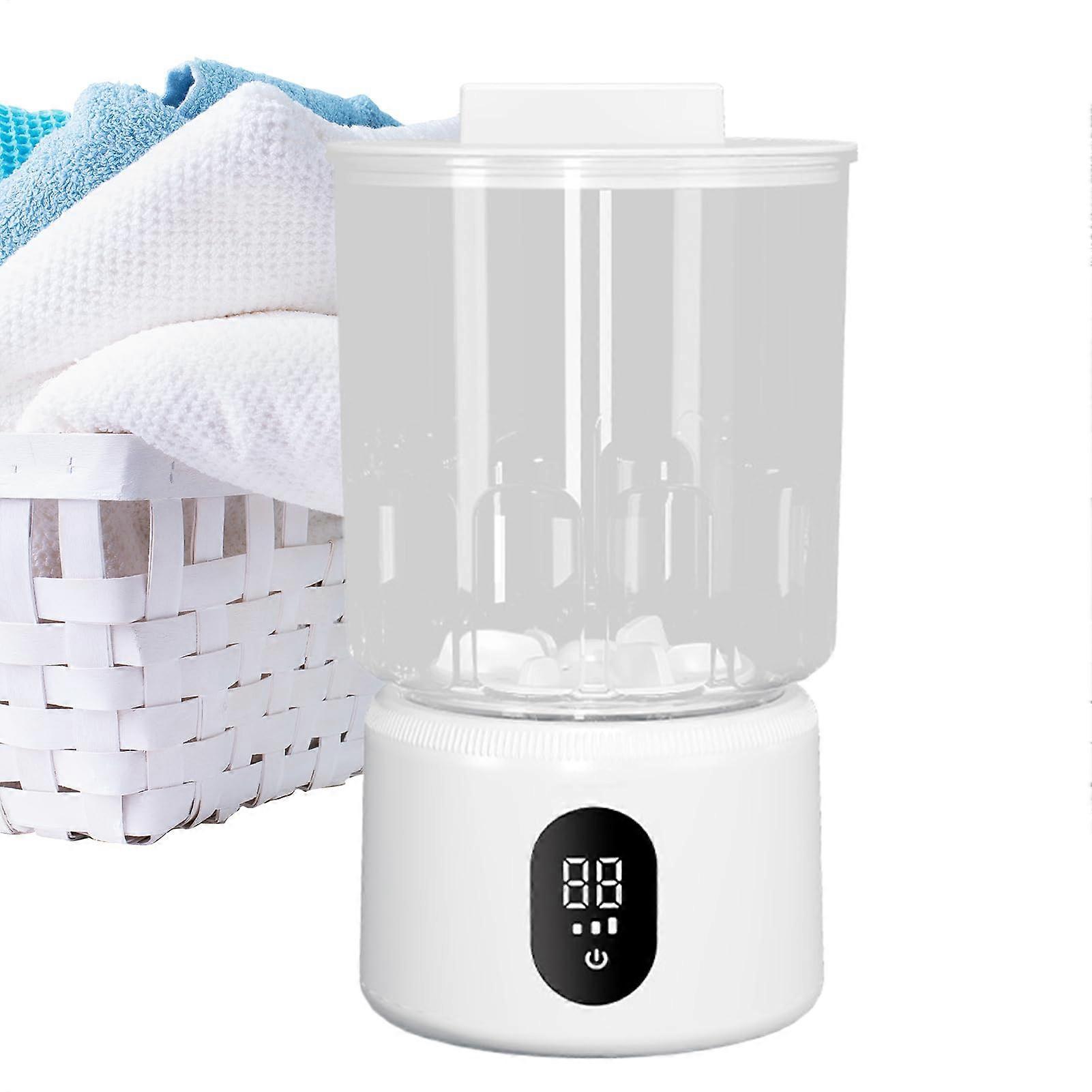 Mini Portable Washing Machine for Delicates with Cordless Washing Power, Compact Design for Dorms