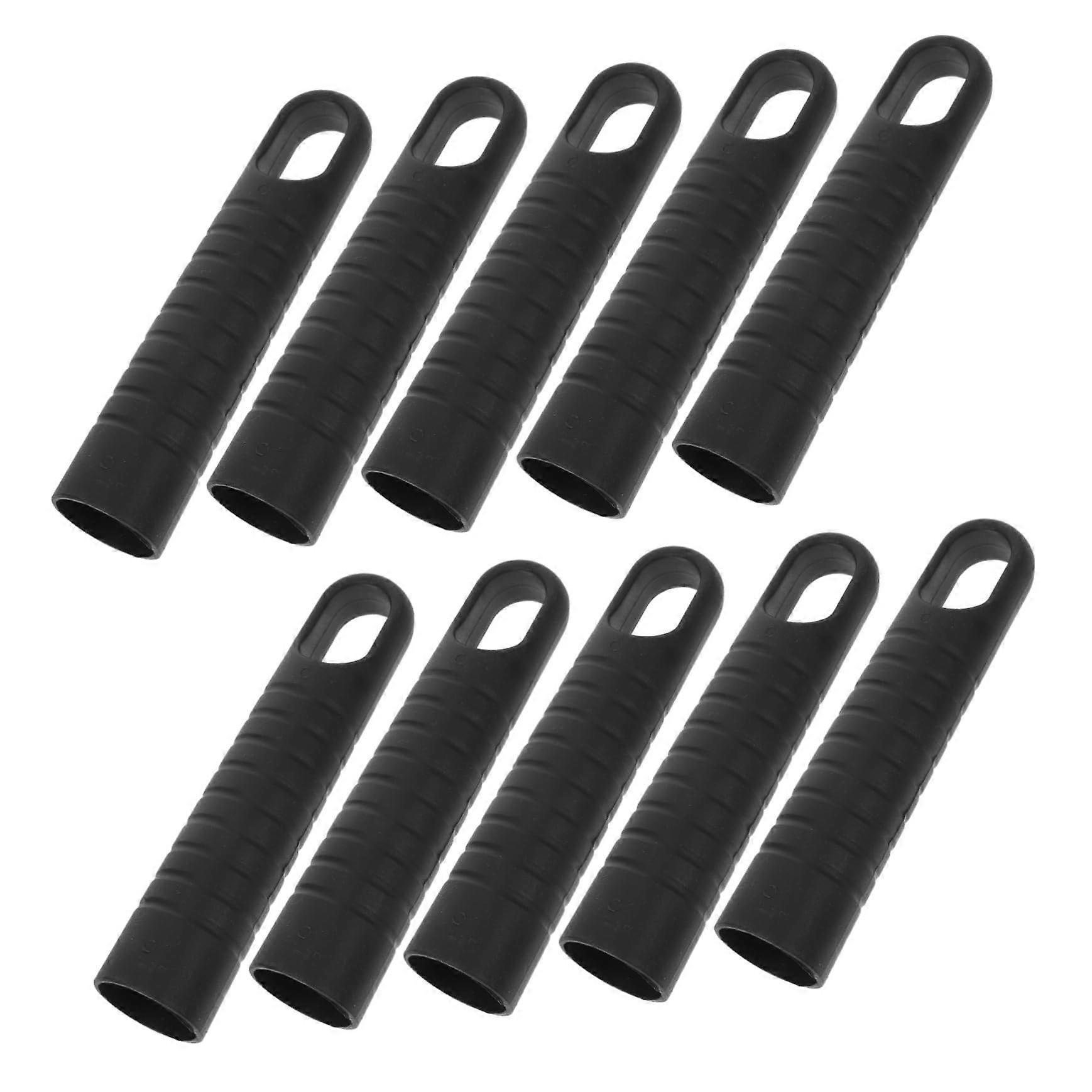 10pcs Plastic Mop Handle End Caps 25mm Universal Fit with Stable Threaded Grip for Easy Replacement