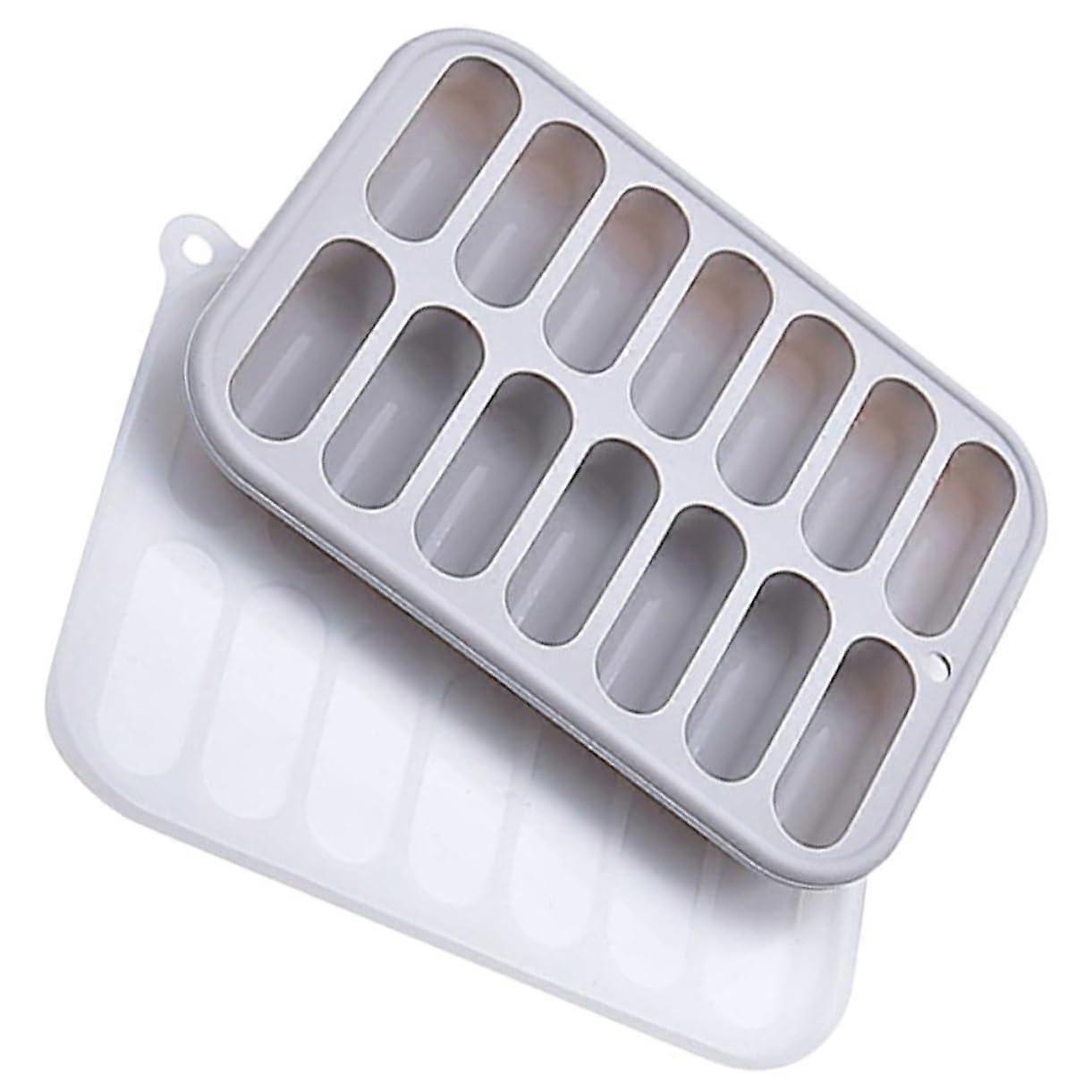 Silicone Ice Cube Tray and Sausage Mold for Baking Oven Safe Easy Release MultiPurpose Grey