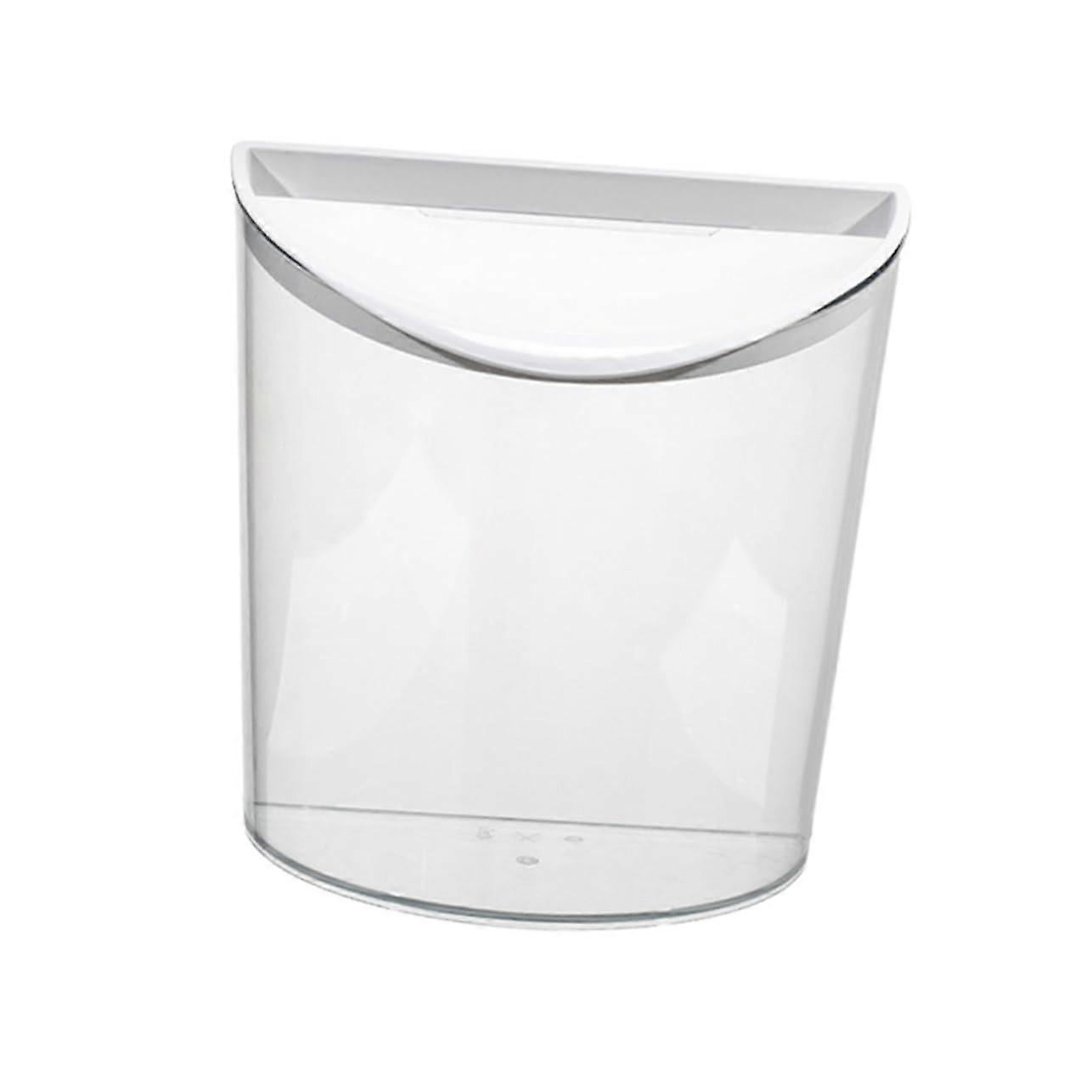Wall Mounted Trash Can Transparent Kitchen Hanging Garbage Bin Space Saving for Home Office Bathroom