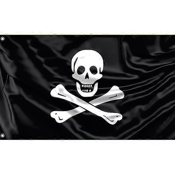 Pirate with Bones Flag L0563