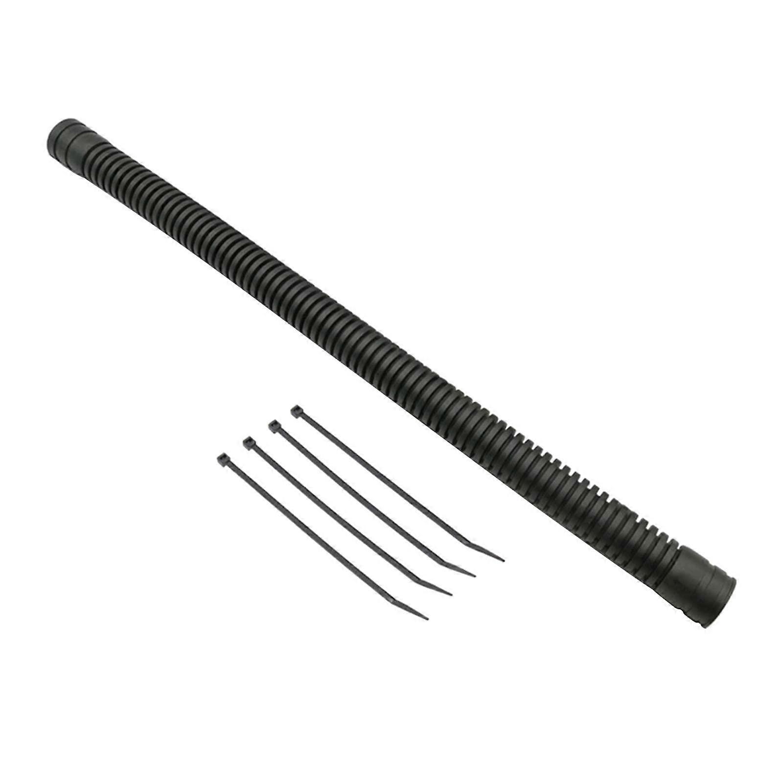 BCD Inflator Hose for Scuba Diving BCD Jacket with Elbow, Black Corrugated Replacement