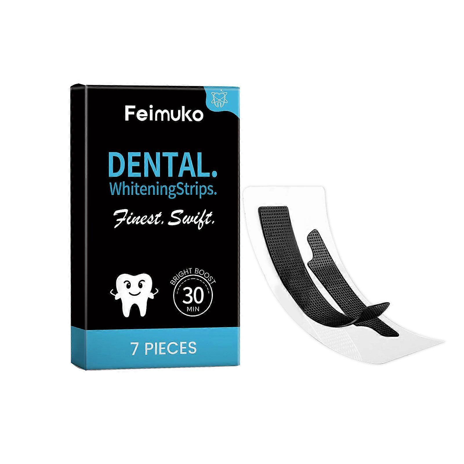 Feimuko Teeth Brightening Patch Daily Cleaning Teeth Surface Gentle Care Oral Teeth Fresh Beautiful Convenient Patch