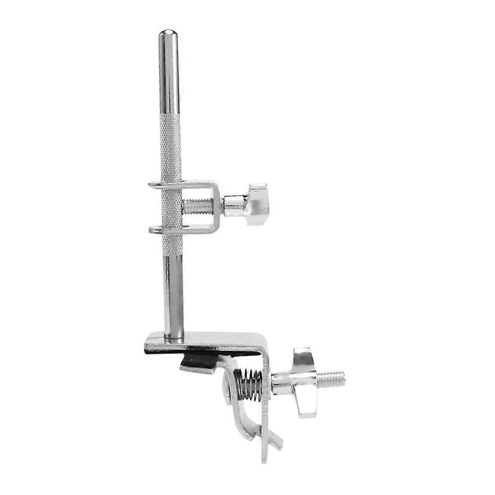 Silver Adjustable Cowbell Holder Mount for Drum Kit Percussion Stand Clamp