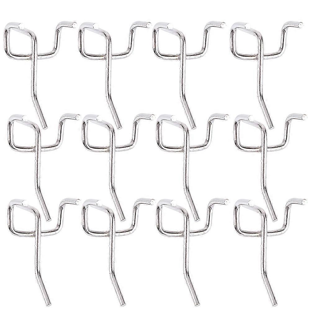Silver Hook Shelf Hook for Hanging 100Pcs Three Foot Hole Board Hooks
