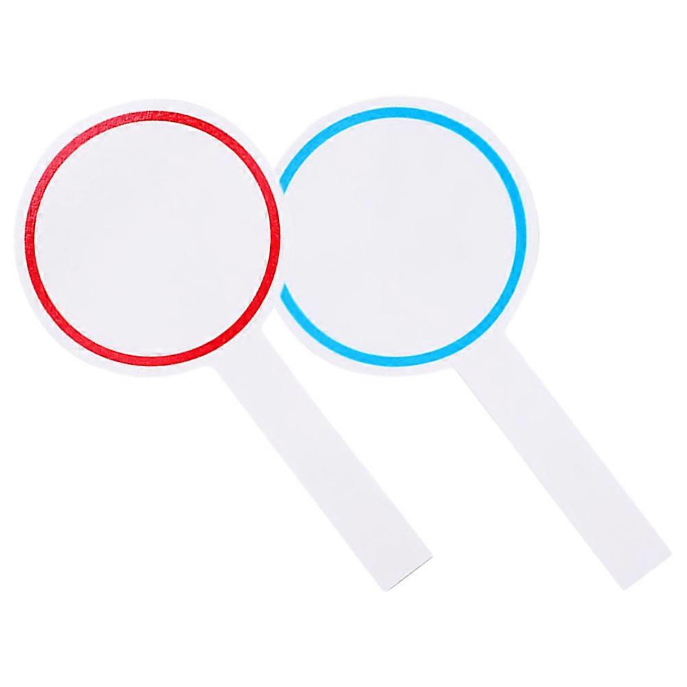 Dry Erase Paddle Scoring Board for Handheld Use 2Pcs Assorted Colors