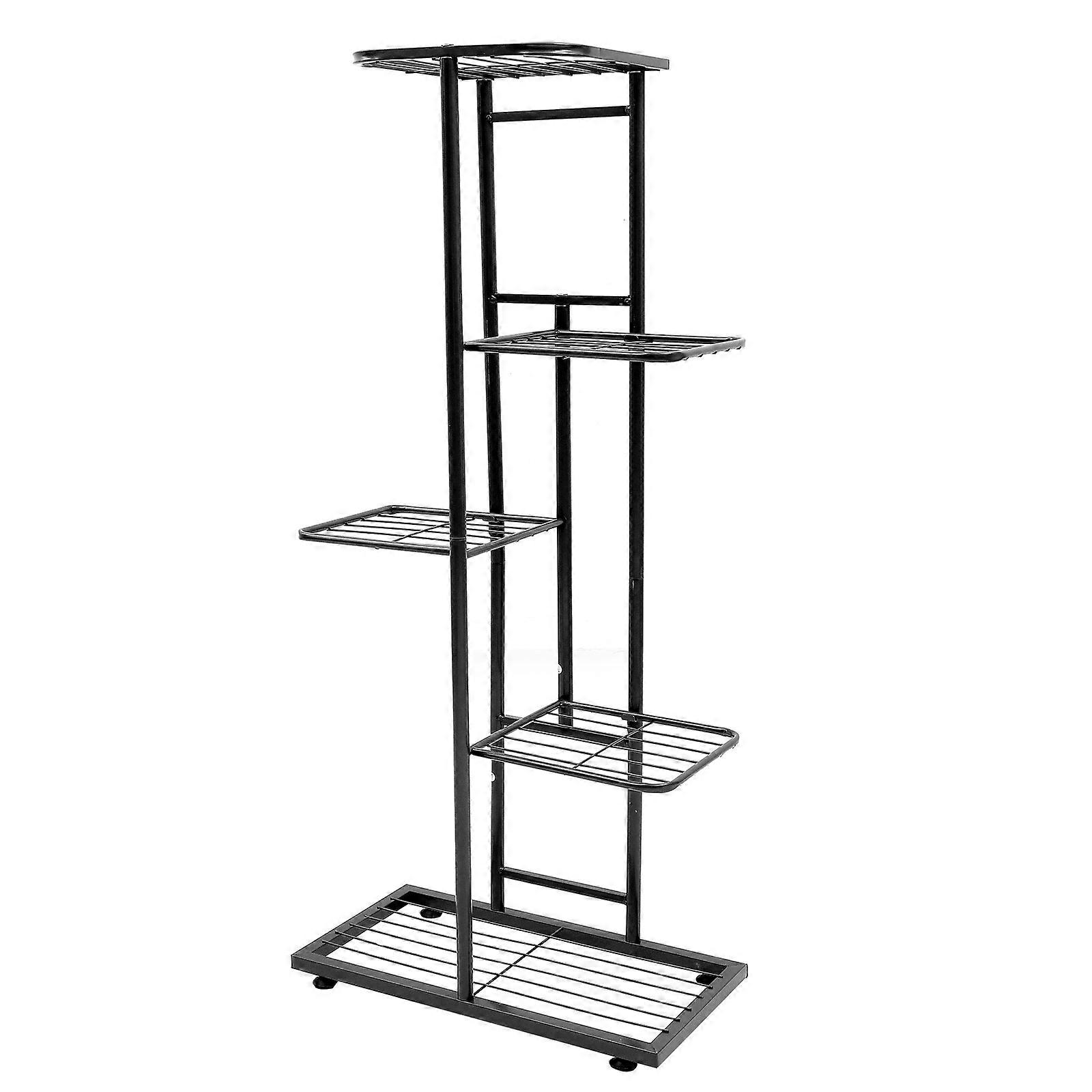 Iron Flowerpot Rack for Balcony Storage with Multi-Layer Design 1Pcs