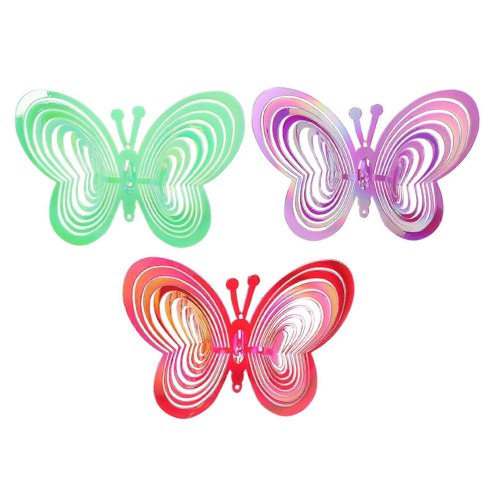 Assorted Color Bird Windmills for Garden Use 3Pcs Pack
