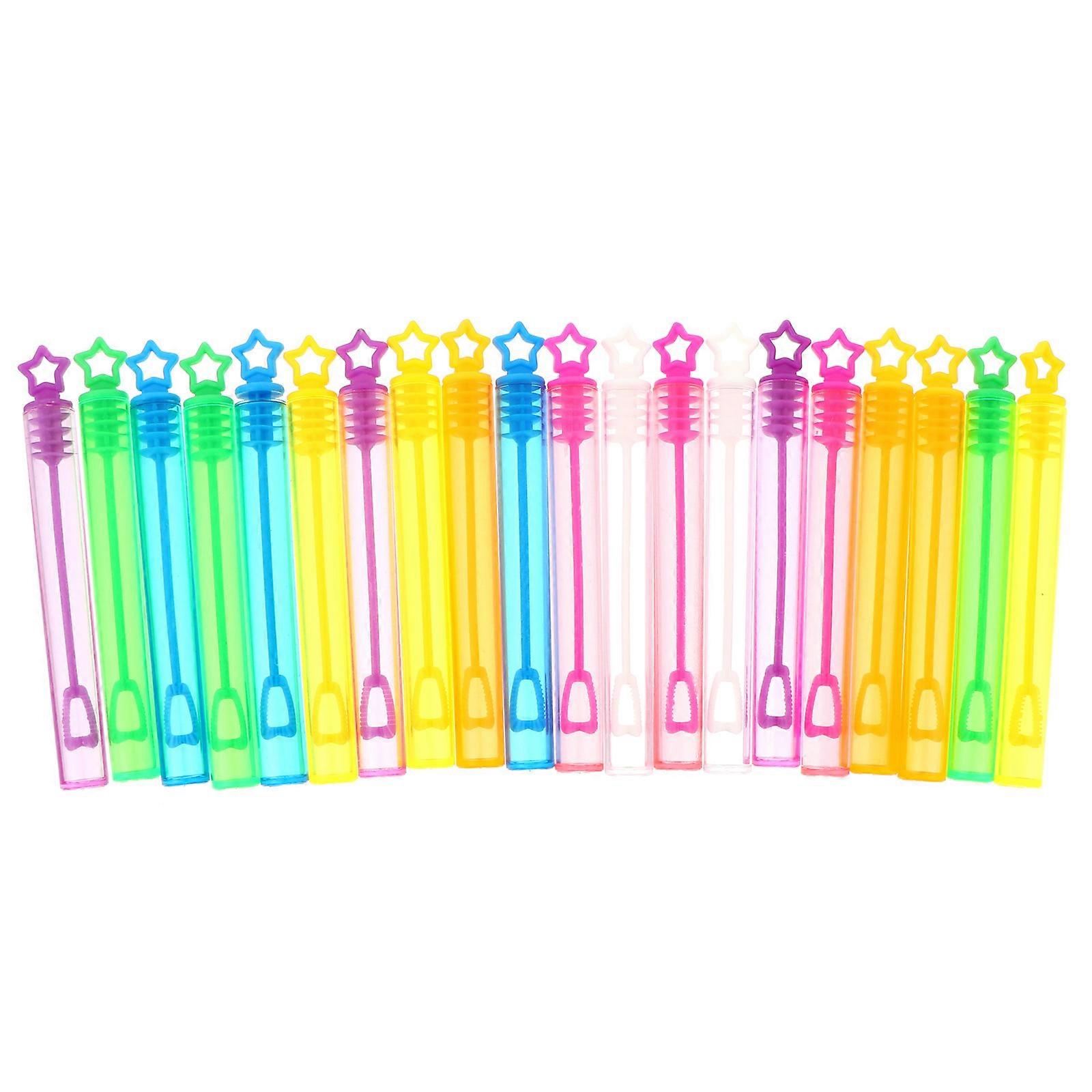 Bubble Blower Plastic Empty Bubble Wand Bottle for Storage 20Pcs Set