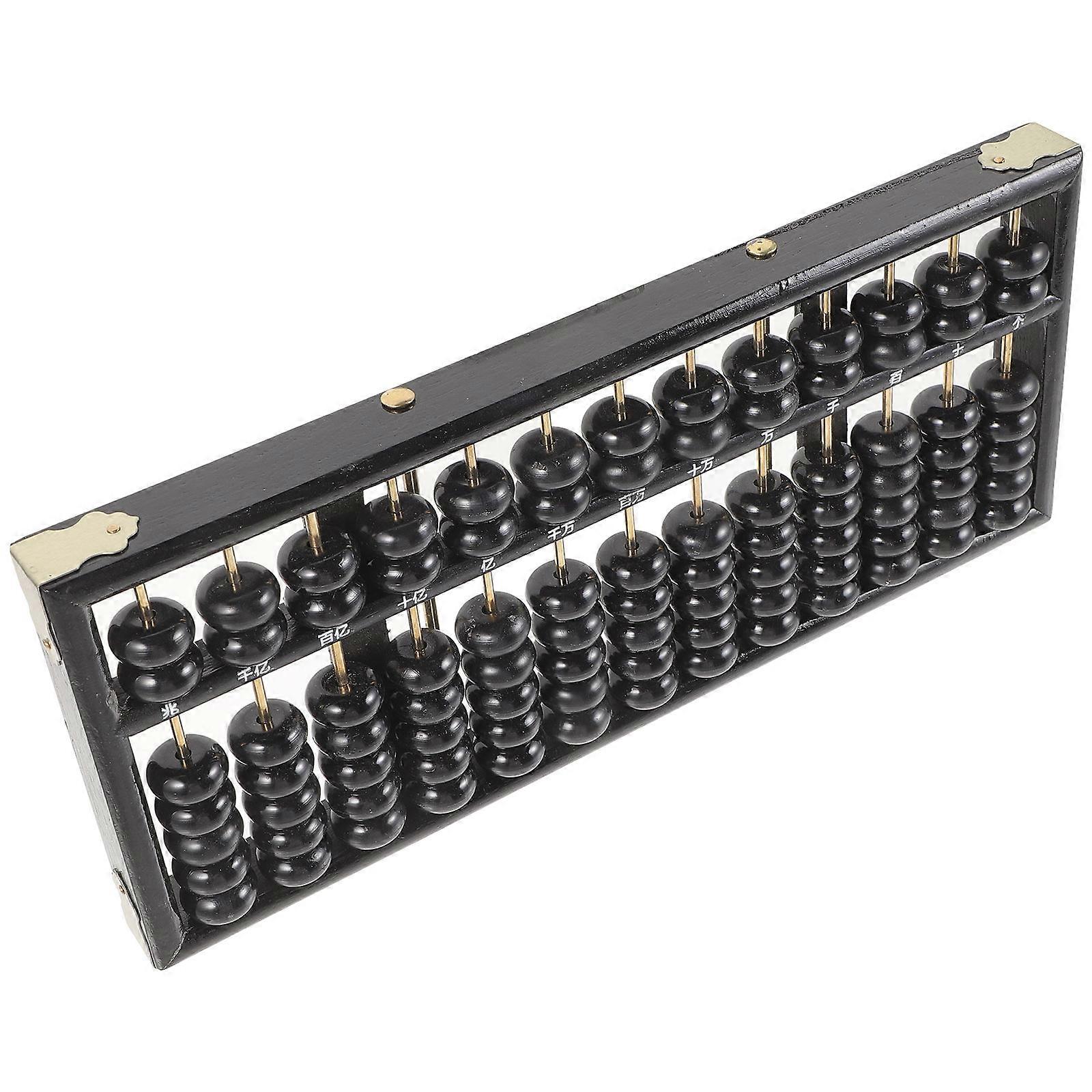 Vintage Design Abacus for Learning with 4Pcs Wooden Abacus Set