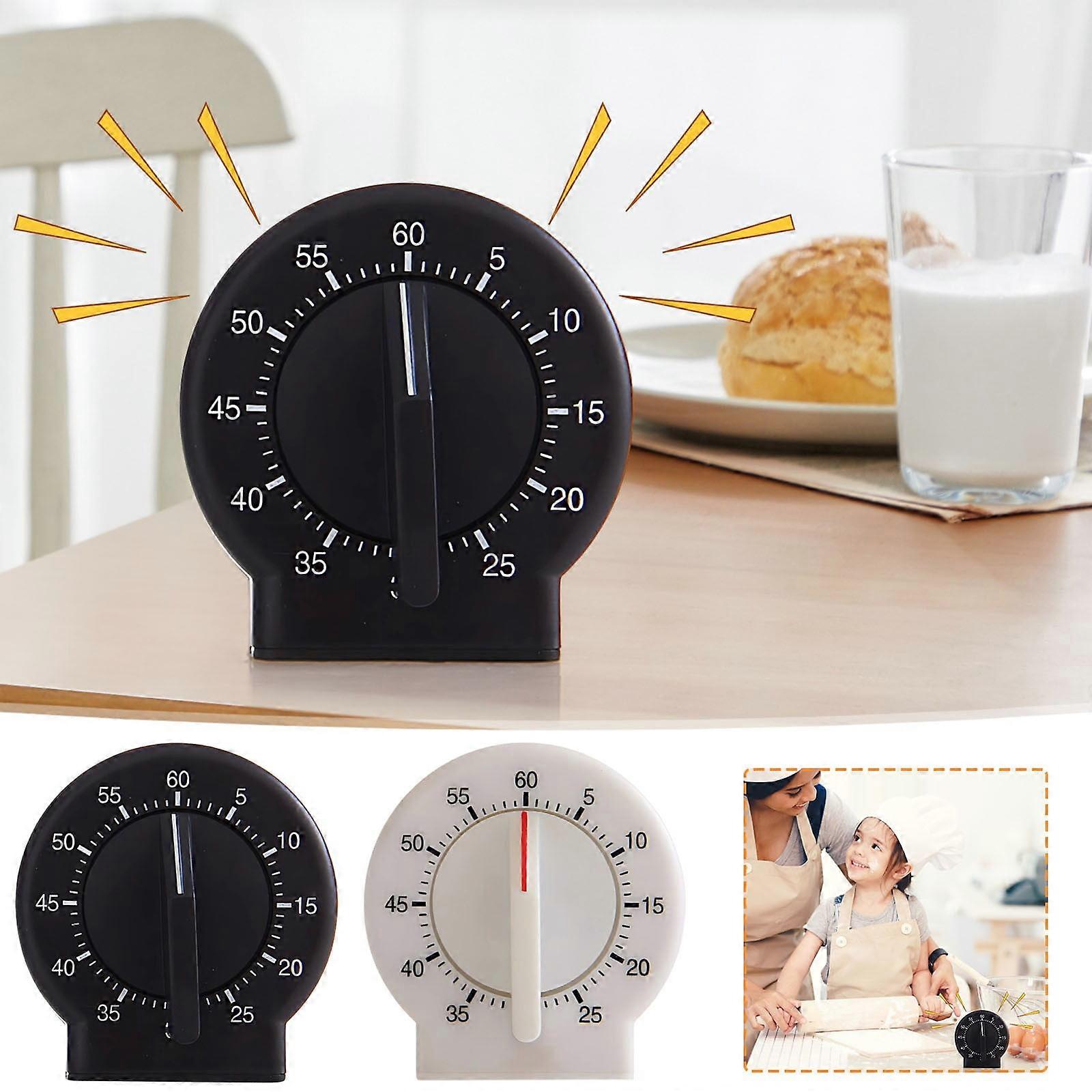 Mechanical Wind-Up Timer - Retro Plastic Countdown Timer, 7x4.5cm, 82g, No Battery Needed