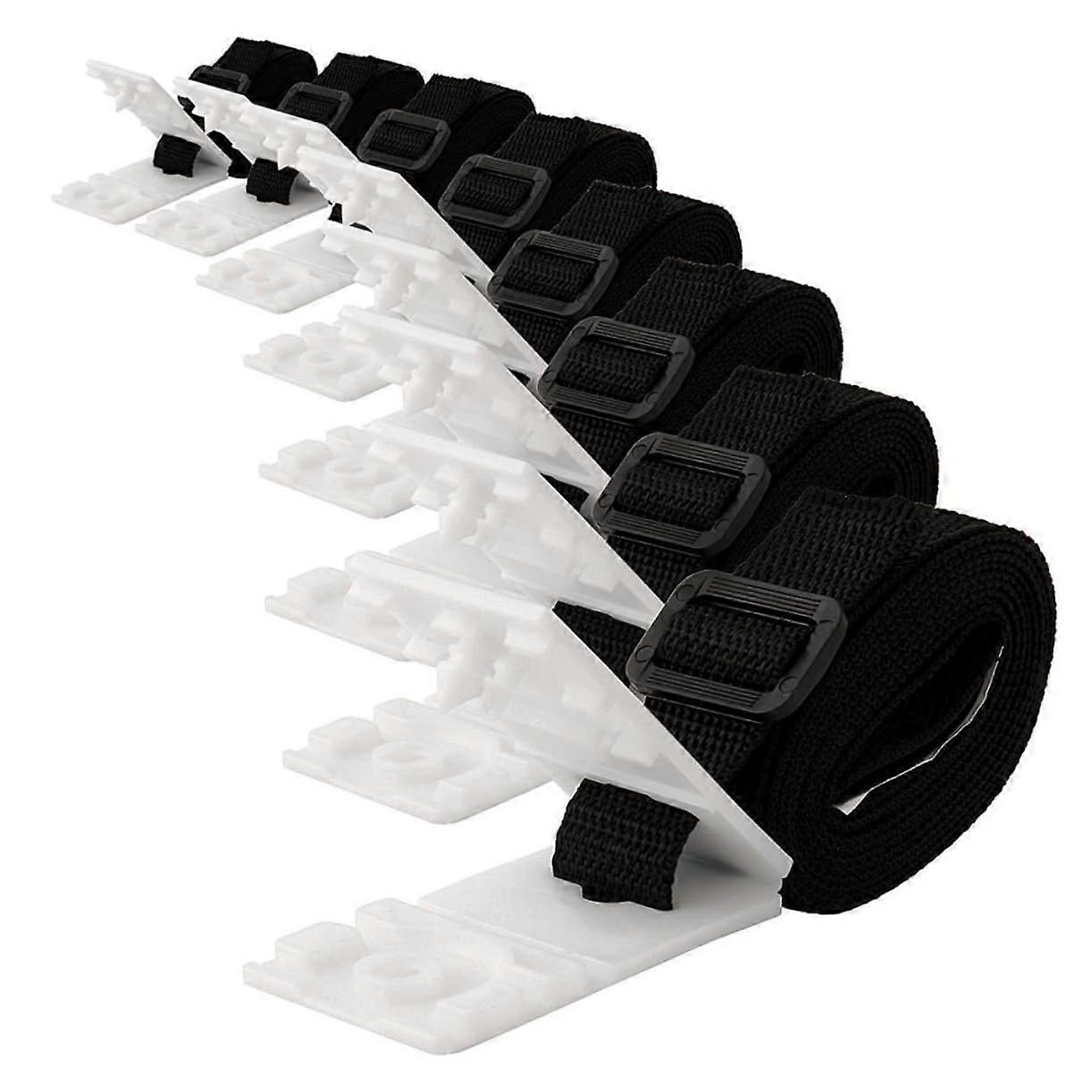 Pool Cover Roller Attachment Kit with Durable Adjustable Straps for Above Ground Solar Blankets