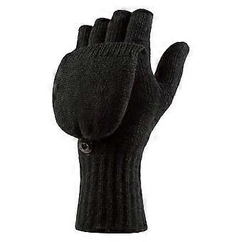 Heat Holders - Ladies Mens Thermal Converter Fingerless Gloves