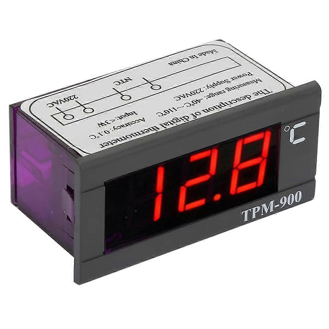 Digital Thermostat Controller TPMM900 Digital Temperature Controller LED Panel Meter with Sensor Thermostat Controller