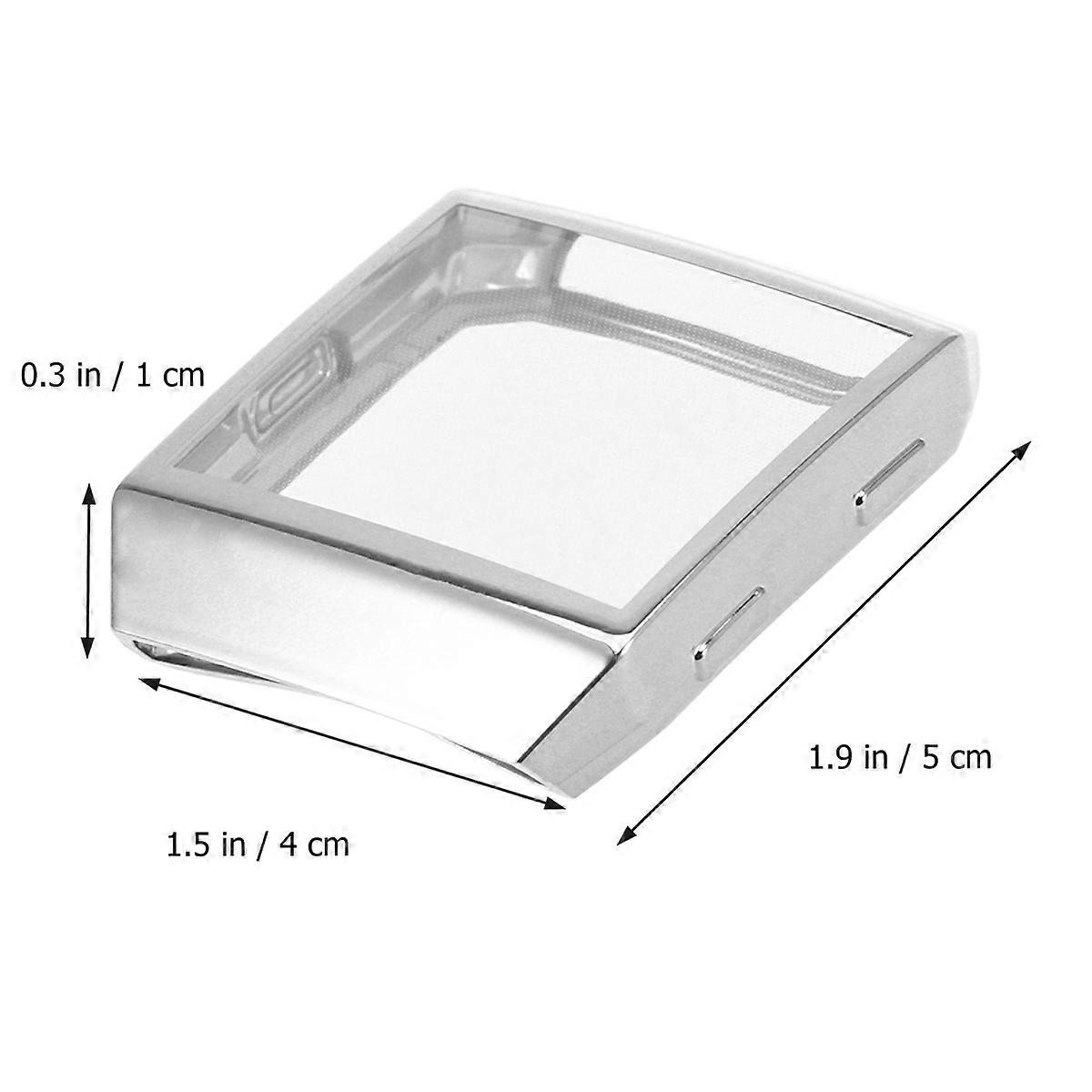 Transparent TPU Frame Protector Case Compatible Watch Cover Lightweight Protective Frame Compatible for Fitbit Ionic Silver