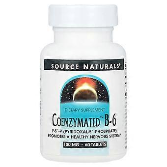 Source Naturals, Coenzymated B-6, 100 mg, 60 Tablets