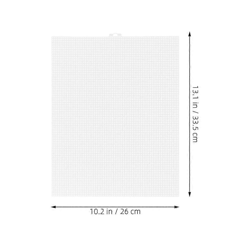 Plastic Canvas Sheets for Needlework 5Pcs White Plastic Mesh Canvas