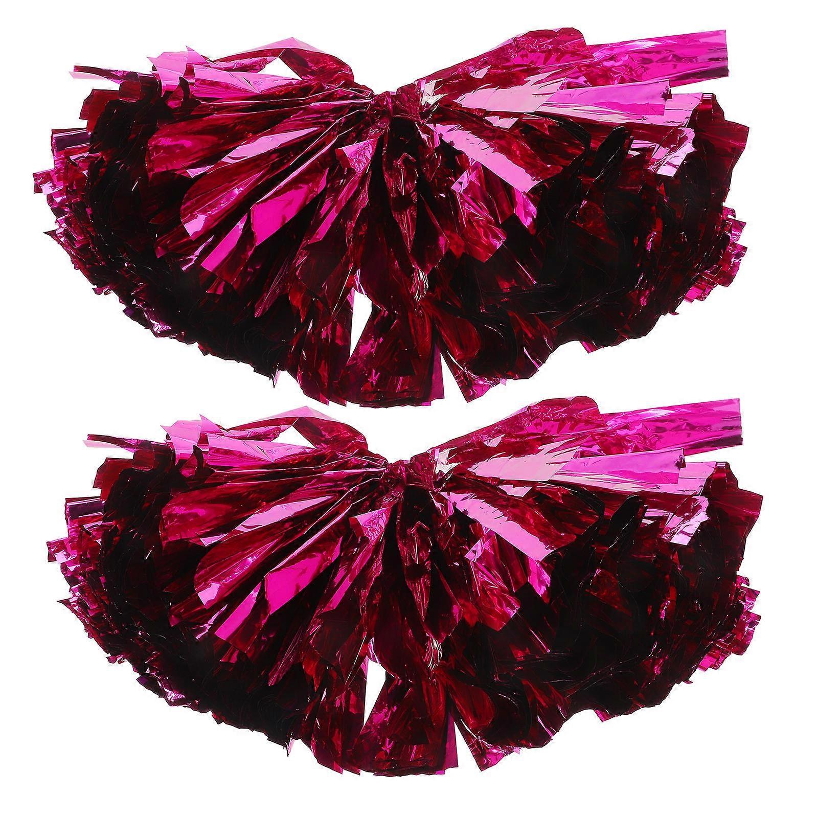 Practical Portable Pompoms for Playing Cheer Props 2Pcs Handheld Design