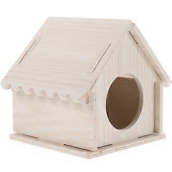 Meerschweinchen-Versteckhaus aus Holz, geeignet als Kleintierversteck