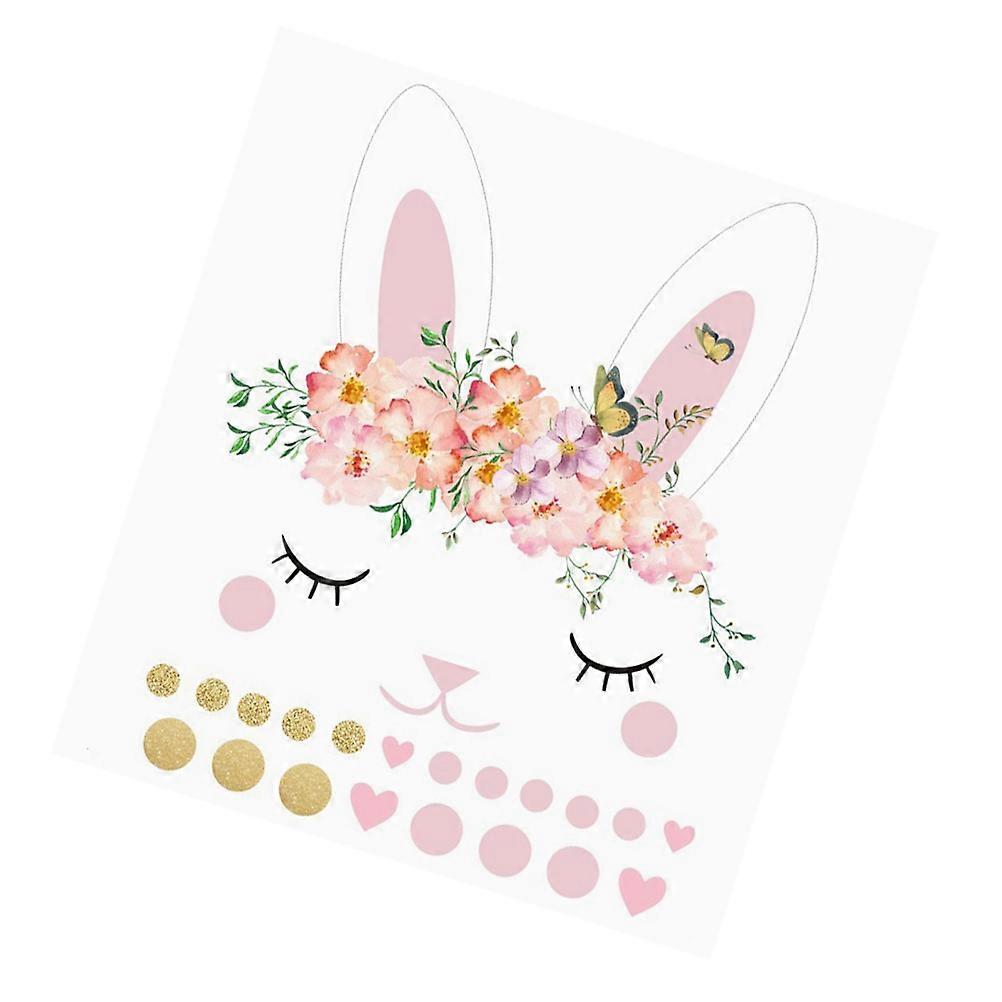 Kindergarten Decor Easter Rabbit Wall Decal for 1Pcs Wall Sticker