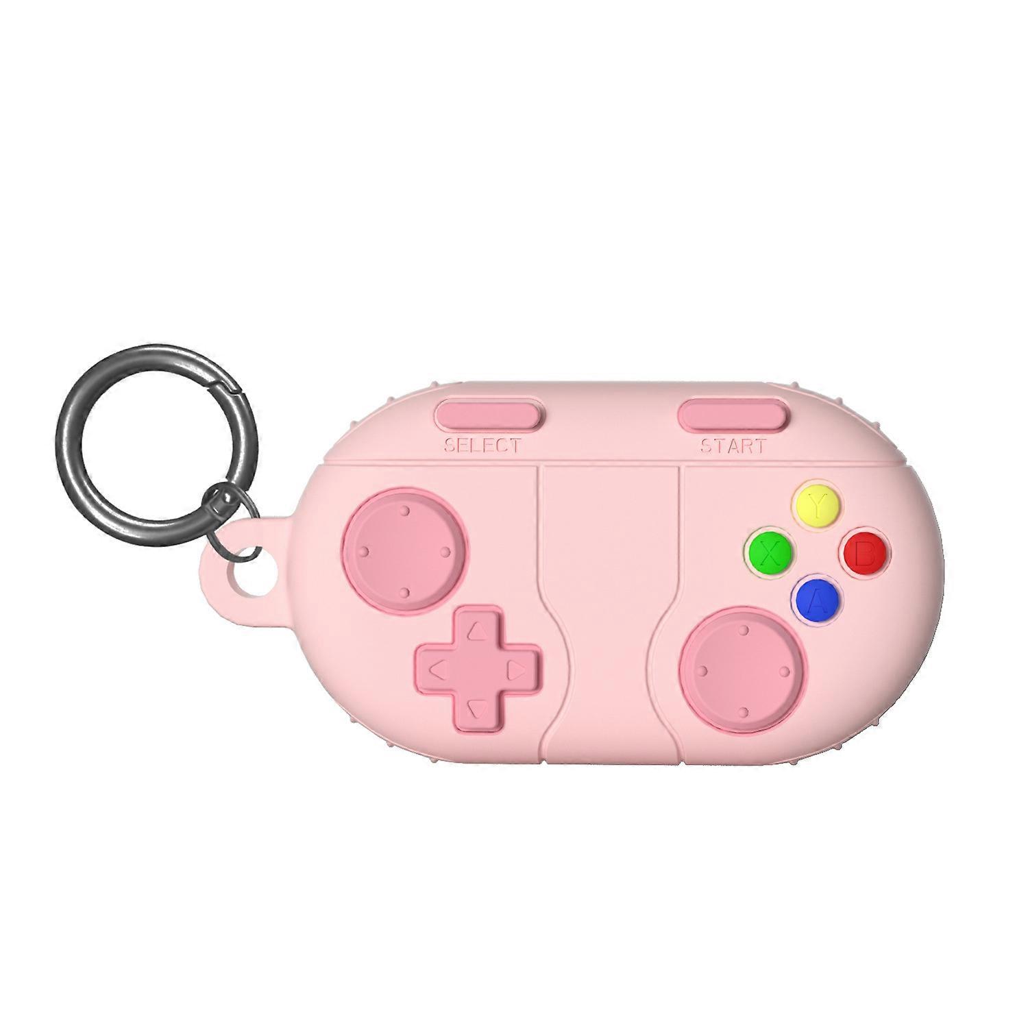 Controller Pattern Protective Cover for SmartTag2 Scratchproof Case Soft Flexible Waterproof Trackers Holder  Pink