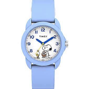 Timex Kids Peanuts Youth Spring White Dial Silicone Strap Watch TW2Y51100 | Acotis