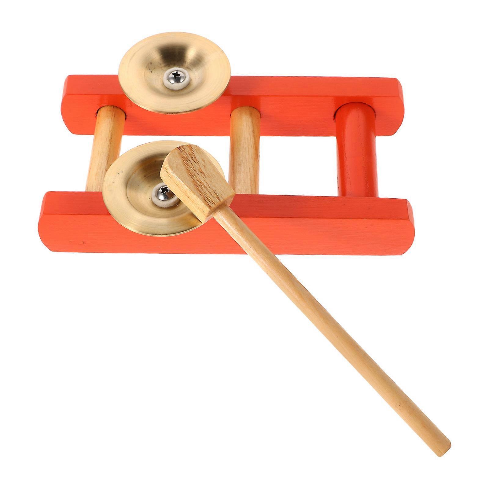 Toddler Instruments Mini Hand Cymbals for Performance Orange