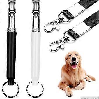 2 Pack Dog Whistle, Adjustable Ultrasonic Silent Dog Whistle, Professional Recall Dog Training Whistles, with Lanyard