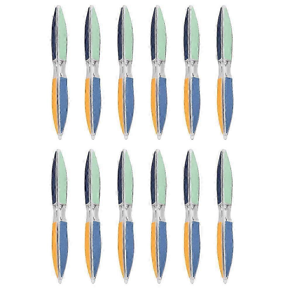 Hexagonal Nail Files for Manicure with 12Pcs Abrasive Strip Set