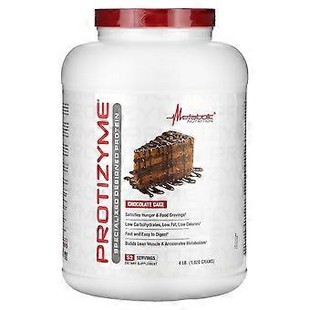 Metabolic Nutrition, Protizyme, Speciaal ontwikkelde proteïne, Chocoladecake, 1820 g (4 lb)