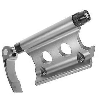 Support de roue avant pour vélo de montagne Support de fourche de bloc de vélo Support de fourche pour les voyages en plein air (argent)