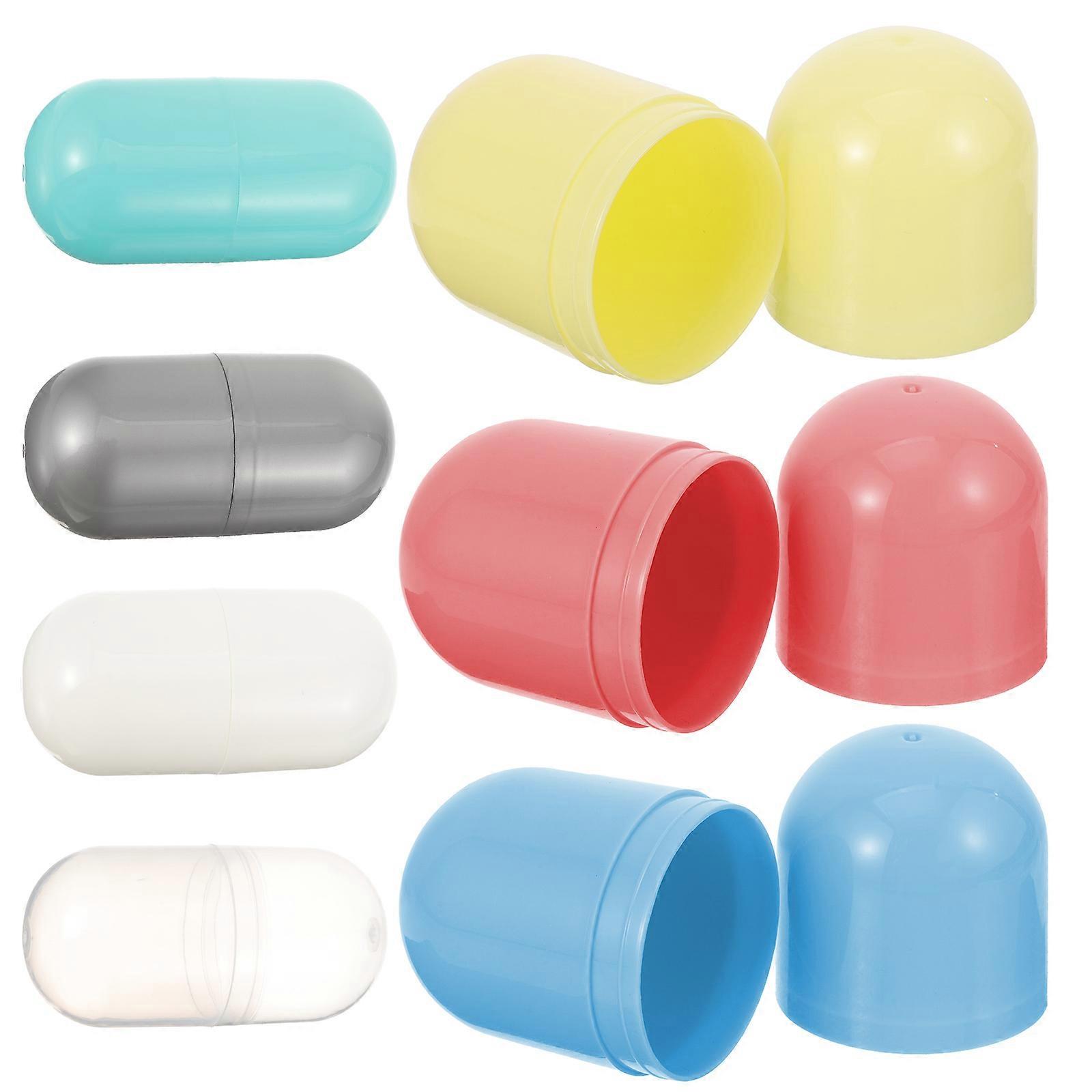7pcs Storage Boxes Empty Plastic Capsules for Easter Eggs Storage