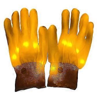 Led Flashing Gloves Glow Light Up Finger Lighting Dance Rave Party Kids